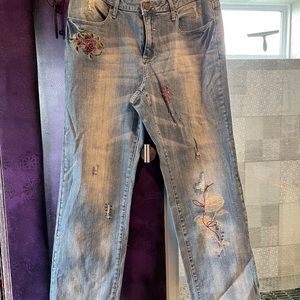 Beautiful embroidered jeans - never worn (no tags)